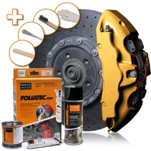 Foliatec PRESTIGE GOLD METALLIC Brake Caliper Lacquer Set