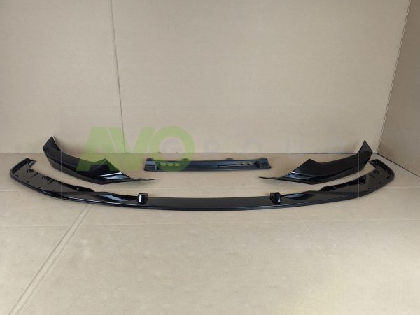 Front Bumper Spoiler Lip for BMW 5 G30 / G31 2016-2020 ABS Gloss - Image 10