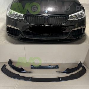 Front Bumper Spoiler Lip for BMW 5 G30 / G31 2016-2020 ABS Gloss