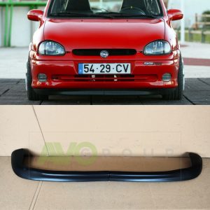 Priekšējā bampera uzlika / spoileris / lūpa priekš Opel Corsa GSI 1993-2000 ABS Matt
