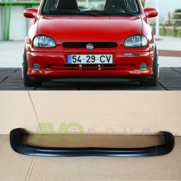 Front Bumper Spoiler Lip for Opel Corsa GSI 1993-2000 ABS Matt