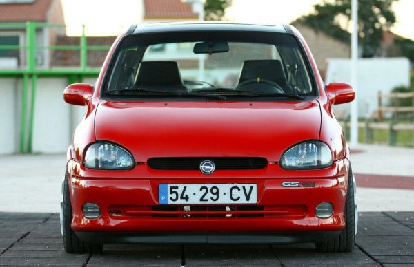 Front Bumper Spoiler Lip for Opel Corsa GSI 1993-2000 ABS Matt - Image 2