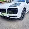 Front Bumper Spoiler Lip for Cayenne Mk 3 Black Gloss