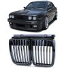Front grilles kidney for BMW 3 E30 Black gloss