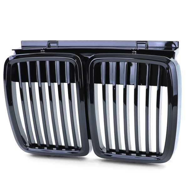 Front grilles kidney for BMW 3 E30 Black gloss - Image 2