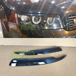 Priekšējo lukturu uzlikas uzacis priekš AUDI A4 B6 2000-2005 v1 ABS Gloss