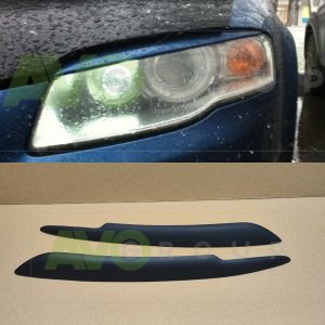 Priekšējo lukturu uzlikas uzacis priekš AUDI A4 B7 2004-2008 ABS Matt