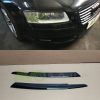 Priekšējo lukturu uzlikas uzacis priekš AUDI A8 D3 2002-2005 ABS Gloss