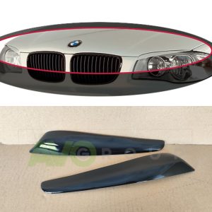 Priekšējo lukturu uzlikas uzacis priekš BMW 1 E81 / E82 / E87 / E88 2004-2013 v2 ABS Gloss