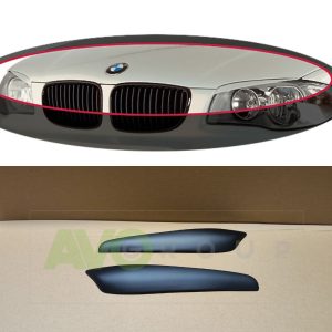 Headlight Eyelids for BMW 1 E81 / E82 / E87 / E88 2004-2013 v2 ABS Matt