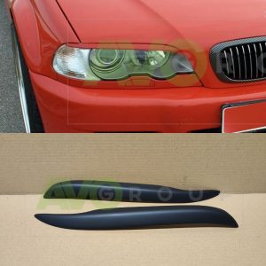 Headlight Eyelids for BMW 3 E46 Coupe Cabrio 1999-2003 ABS Matt