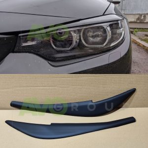 Priekšējo lukturu uzlikas uzacis priekš BMW 4 F32 / F33 / F36 2013-2021 ABS Matt