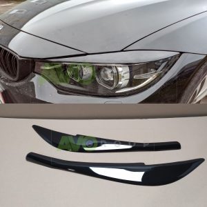 Priekšējo lukturu uzlikas uzacis priekš BMW 4 F32 / F33 / F36 2013-2021 ABS Gloss