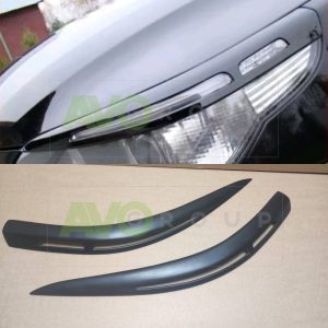 Priekšējo lukturu uzlikas uzacis priekš BMW 5 E60 / E61 2003-2007 ABS Matt v1