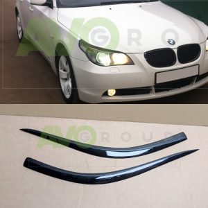 Priekšējo lukturu uzlikas uzacis priekš BMW 5 E60 / E61 2003-2010 ABS Gloss v3