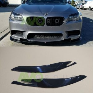 Priekšējo lukturu uzlikas uzacis priekš BMW 5 F10 / F11 2010-2013 ABS Gloss
