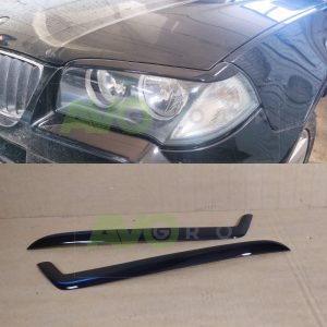 Priekšējo lukturu uzlikas uzacis priekš BMW X3 E83 2003-2010 v1 ABS Gloss