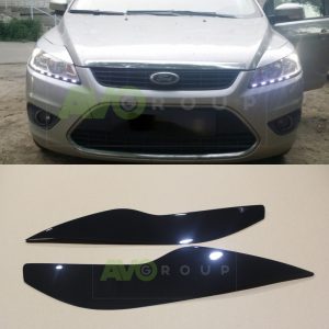Headlight Eyelids for Ford Focus 2 2008-2011 v1 ABS Gloss