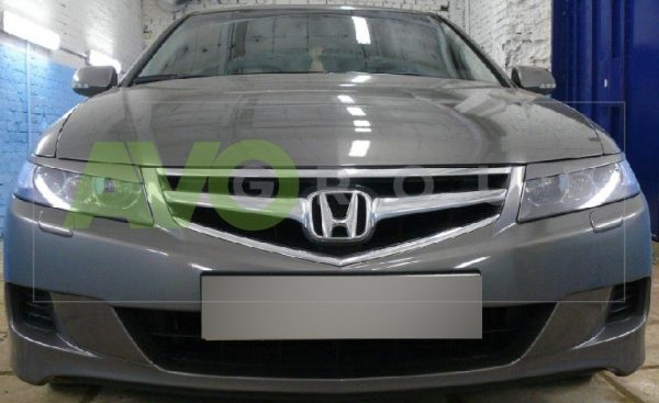 Накладки на фары / Реснички для Honda Accord 7 2002-2008 ABS Matt – Изображение 2