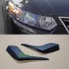 Накладки на фары / Реснички для Honda Accord 8 2007-2011 v3 ABS Matt