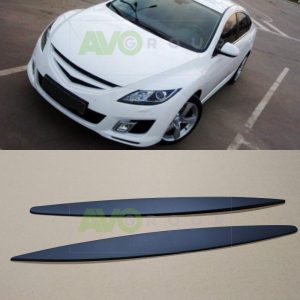 Headlight Eyelids for Mazda 6 2007-2013 for Standard Headlights ABS Matt
