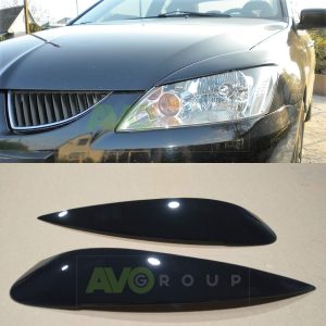 Headlight Eyelids for Mitsubishi Lancer 9 2003-2007 Narrow ABS Gloss