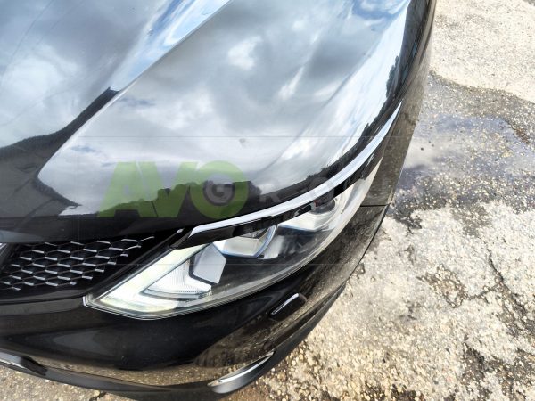 Headlight Eyelids for Nissan Qashqai Mk2 13-17 ABS Gloss - Image 3