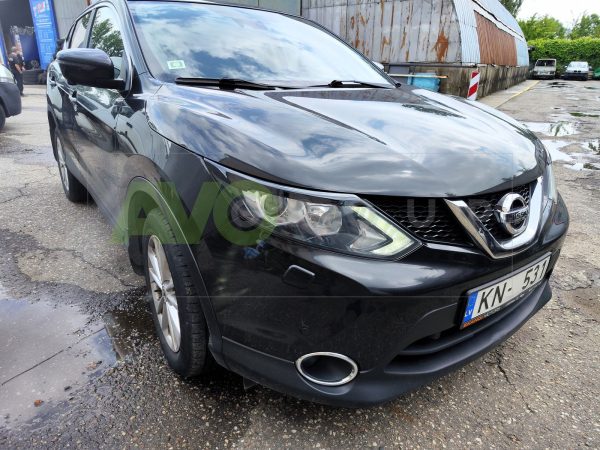 Headlight Eyelids for Nissan Qashqai Mk2 13-17 ABS Gloss - Image 6