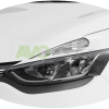 Накладки на фары / Реснички для Renault Clio 4 2012-2019 v2 ABS Matt