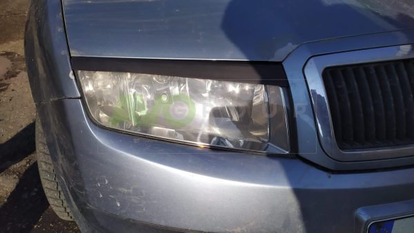 Headlight Eyelids for Skoda Fabia 1 1999-2008 ABS Gloss - Image 8