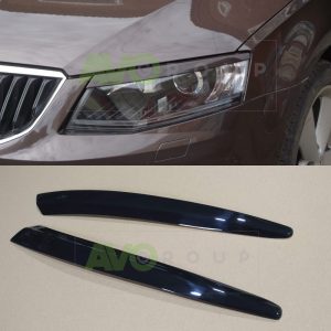 Headlight Eyelids for Skoda Octavia 3 2013-2017 ABS Gloss