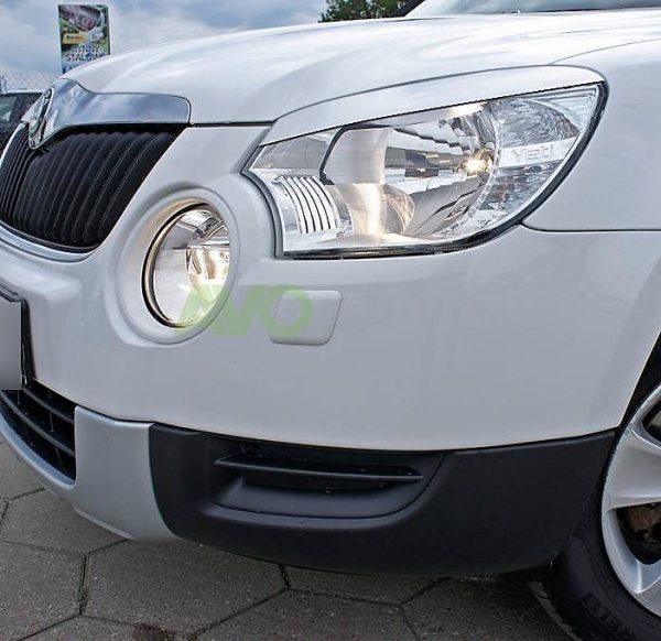 Накладки на фары / Реснички для Skoda Yeti 2009-2013 ABS Matt – Изображение 8