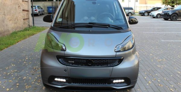 Priekšējo lukturu uzlikas uzacis priekš Smart Fortwo 2007-2014 C451 v2 ABS Matt - Image 4