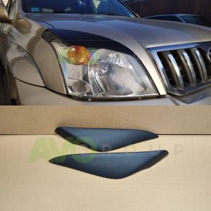 Headlight Eyelids for Toyota LAND CRUISER PRADO 120 02-09 ABS Matt
