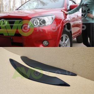 Priekšējo lukturu uzlikas uzacis priekš Toyota RAV 4 XA30 2005-2010 ABS Gloss