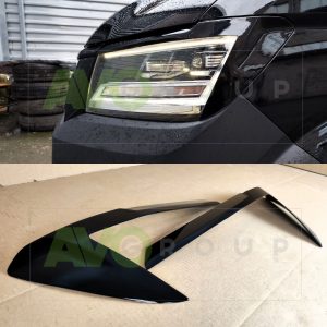 Headlight Eyelids for VW Crafter Mk2 2017-2022 ABS Gloss