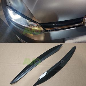 Priekšējo lukturu uzlikas uzacis priekš VW Golf 7 2013-2016 ABS Gloss