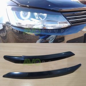 Priekšējo lukturu uzlikas uzacis priekš VW Jetta 6 2010-2018 ABS Matt