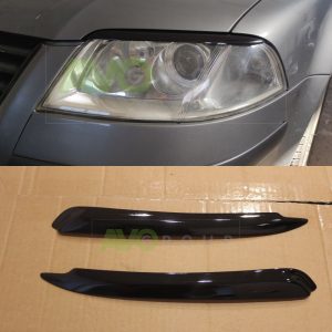 Priekšējo lukturu uzlikas uzacis priekš VW Passat 5.5 2001-2005 ABS Gloss