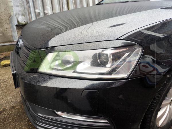 Накладки на фары / Реснички для VW Passat 7 2010-2015 ABS Gloss – Изображение 7