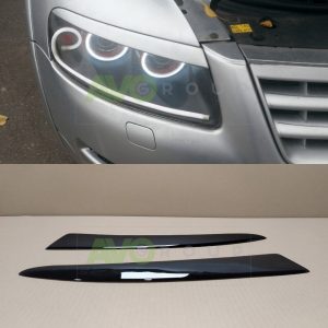 Priekšējo lukturu uzlikas uzacis priekš VW Touareg 1 2002-2006 ABS Gloss
