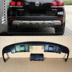 KingKong Winter Sport Edition Aizmugurējā bampera difuzors priekš VW Touareg Mk1 7L 2002-2010