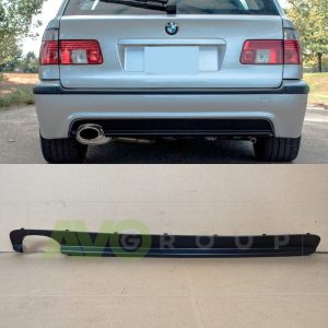 M Sport Aizmugurējā bampera difuzors priekš BMW 5 E39 1995-2004 ABS Matt