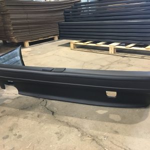 MT2 / M Tech II Rear bumper for BMW 3 E30 GRP / Removable tow hook caps