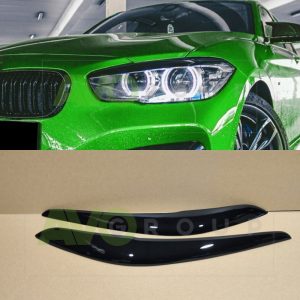 Šauras Priekšējas lukturu uzlikas uzacis priekš BMW 1 LCI F20 / F21 2016-2019 ABS Gloss