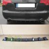 Rear Bumper lower diffuser addon with ribs / fins for Audi A4 B6 B7