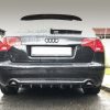 Rear Bumper lower diffuser addon with ribs / fins for Audi A4 B6 B7 - Image 3