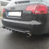 Rear Bumper lower diffuser addon with ribs / fins for Audi A4 B6 B7 - Image 4