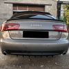 Rear Bumper lower diffuser addon with ribs / fins for Audi A6 C7 - Image 2