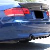 Rear Bumper lower diffuser addon with ribs / fins for BMW 3 E92 E93 - Image 2